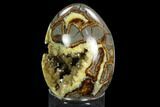 Calcite Crystal Filled Septarian Geode Egg - Utah #123848-2